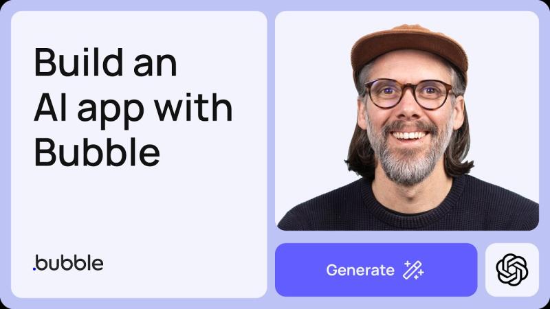 Learn to Build an AI app with Bubble